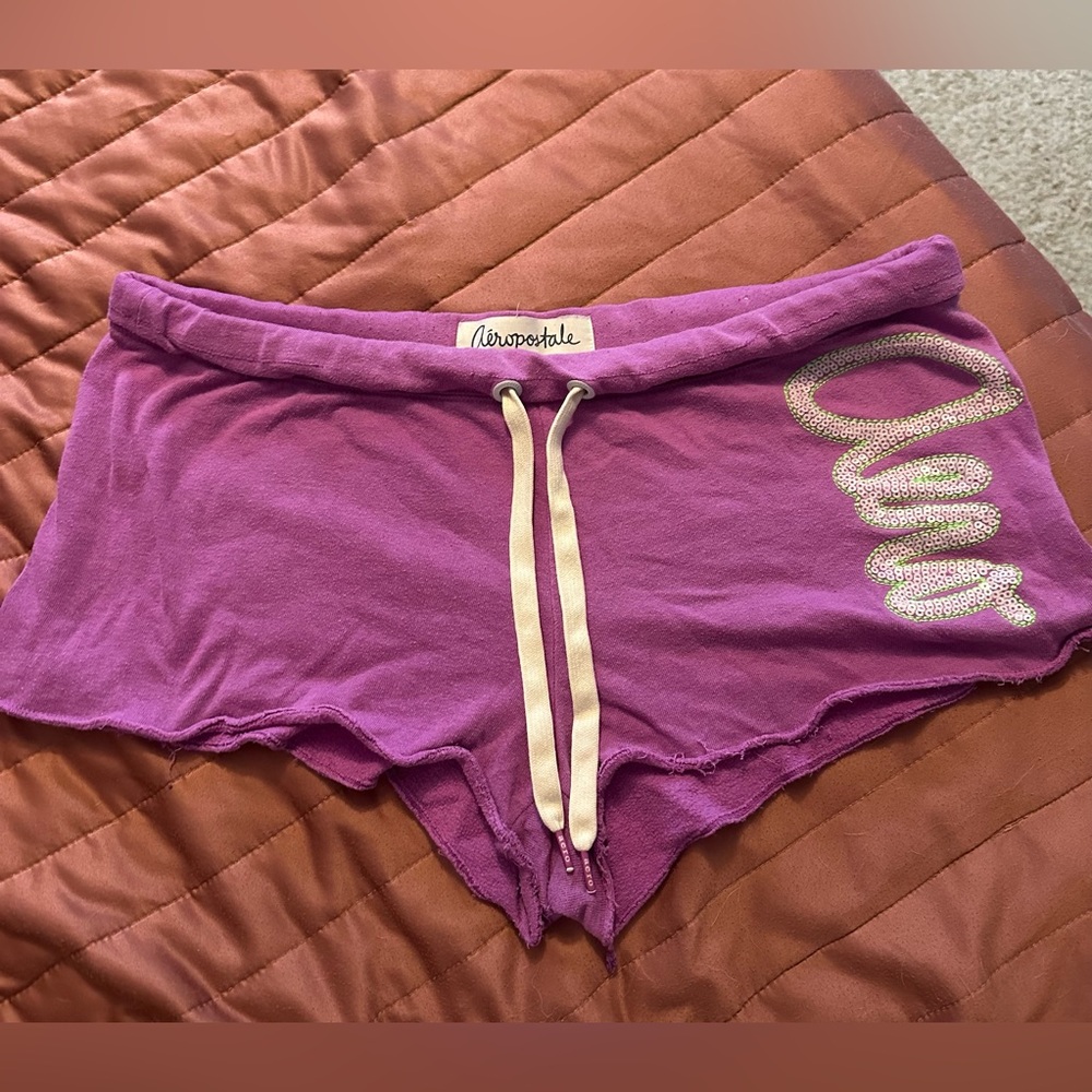 Aeropostale Magenta Lounge Shorts